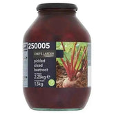 Chef's Larder Pickled Sliced Beetroot 2.25kg (Drained Weight 1.5kg)  Adomoo